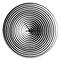 Designart 'Black And White Optical Illusion Modern Wall Clock